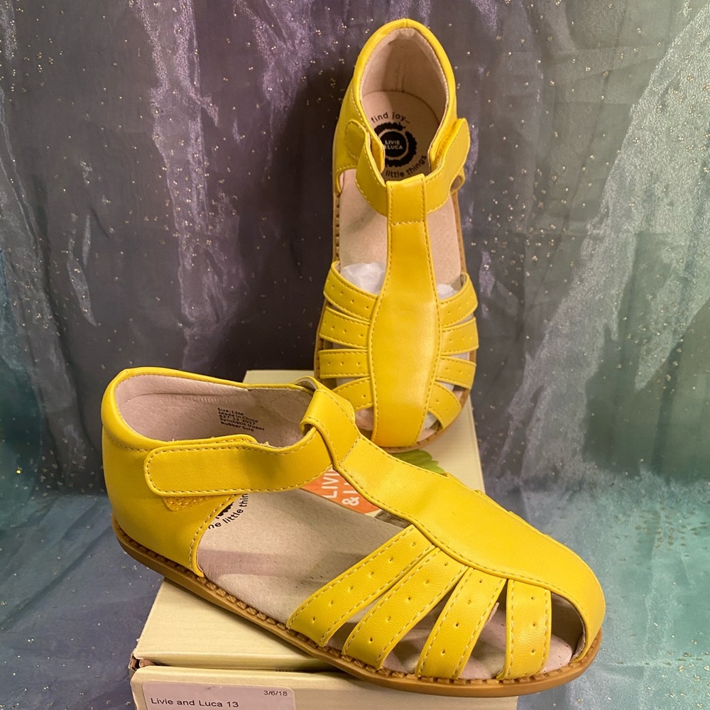 Livie and Luca lemon yellow sandals